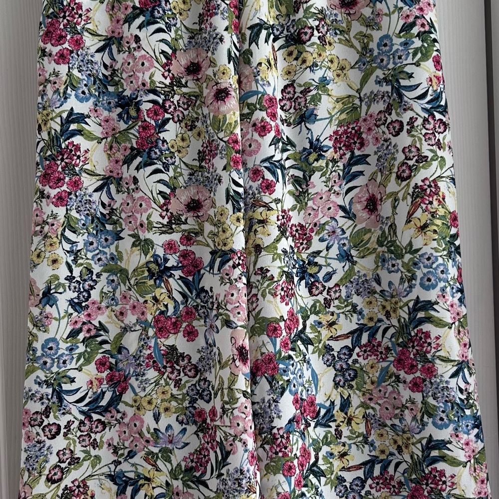 H&M Floral Wide Leg Pants - Multicolor